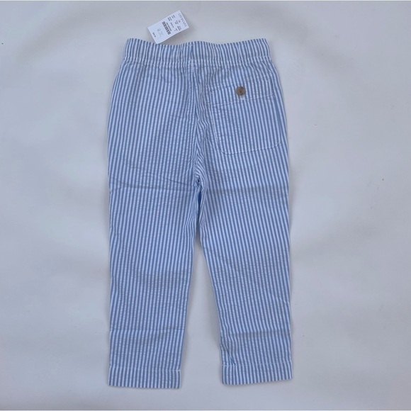 J.Crew Crewcuts Boys' seersucker Blue White pull-on pant NWT Various sizes! - Picture 2 of 5